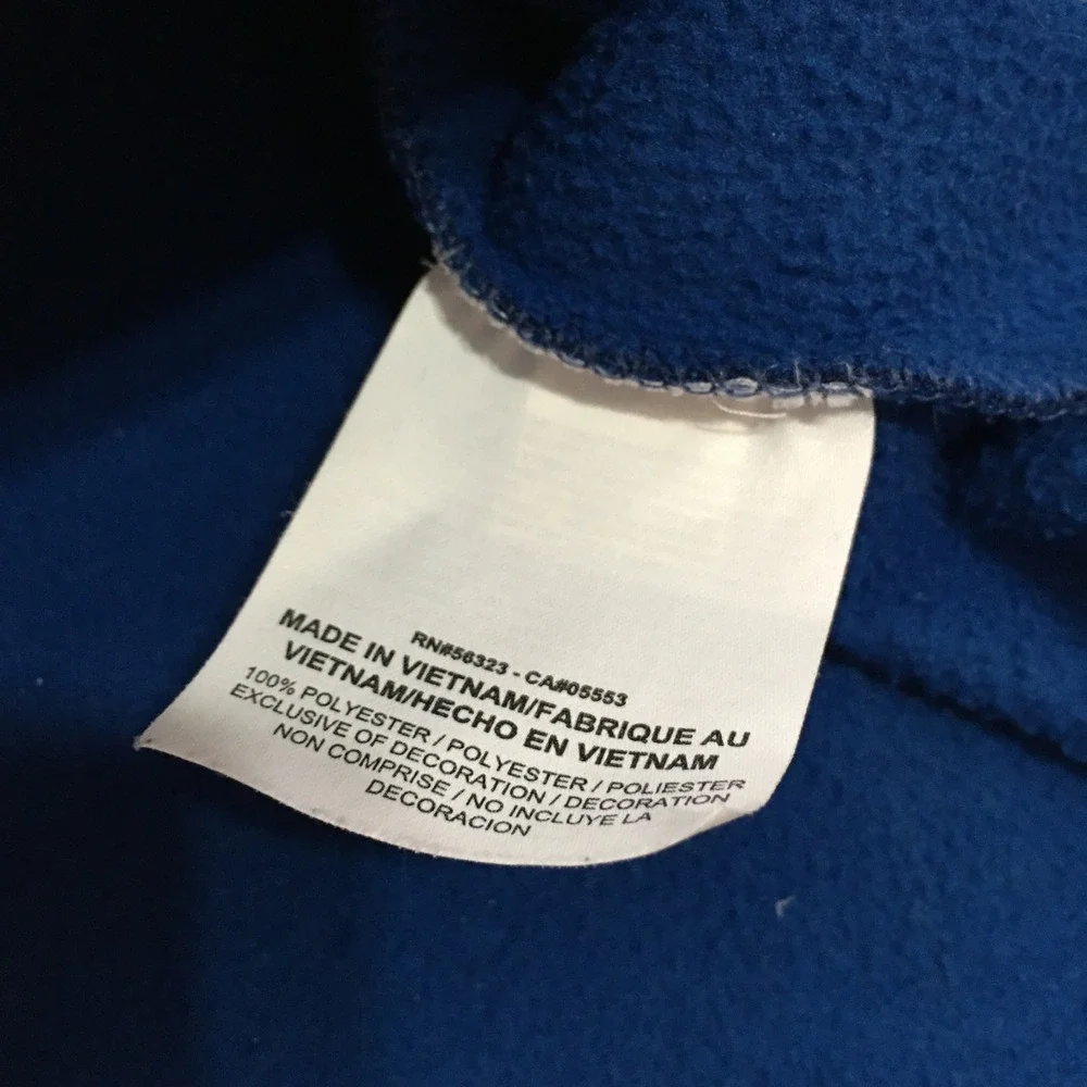 Nike Golf Quarter Zip Pullover Mens Large Blue Performance Fleece